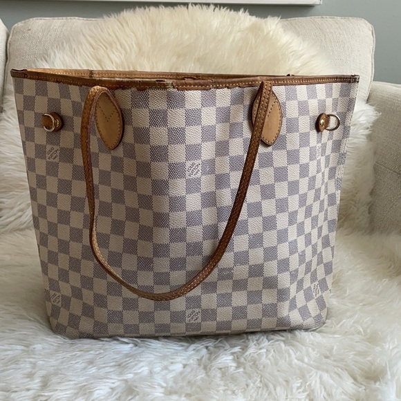 Louis Vuitton Damier Azur MM Neverfull - Picture 4 of 17